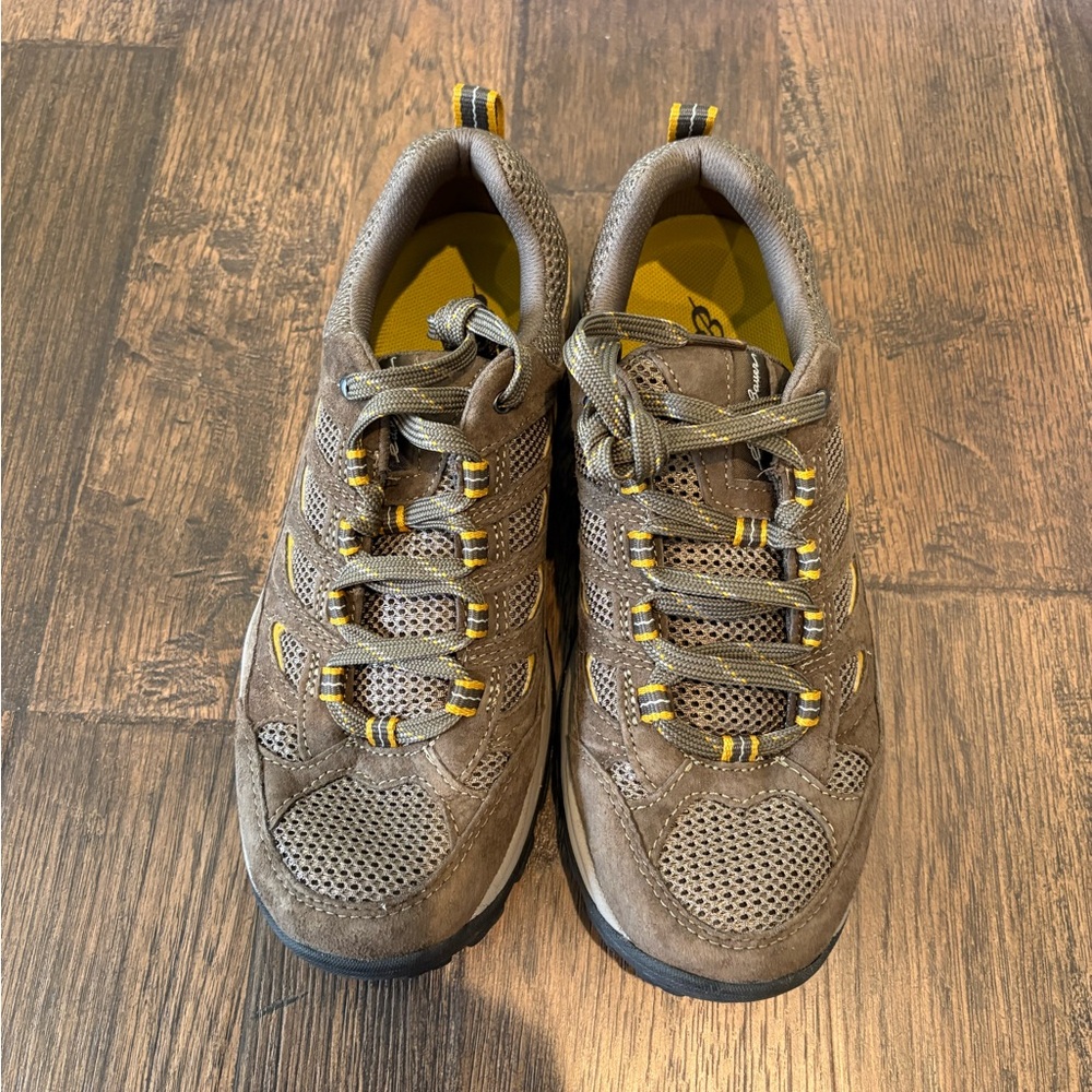 Eddie Bauer Brown and Yellow Athletic Shoes